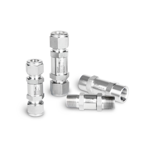 SCV30 Series, Poppet Check Valve, Cracking Pressure 1 PSIG (0.07 BAR), Tube O.D 1/8in