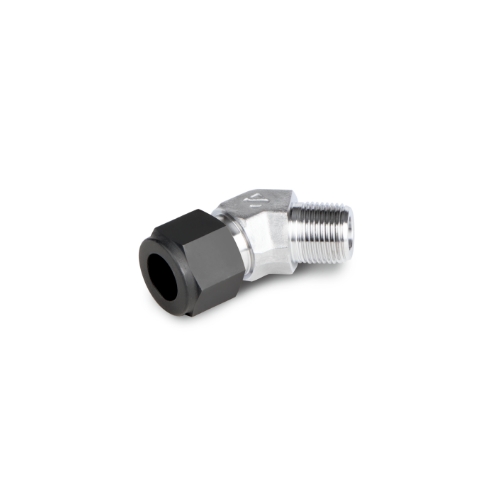 S-LOK Single Ferrule Tube Fitting, 45° Male Elbow, Tube O.D 3/8in x 3/8in Male NPT