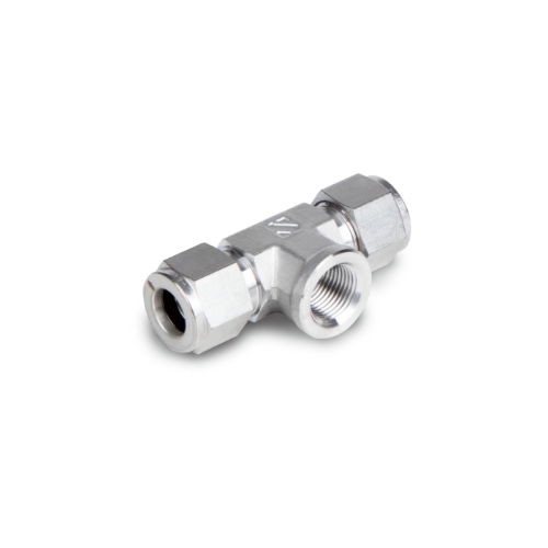 S-LOK Tube Fitting, Female Branch Tee, Tube O.D 5/8in x Tube O.D 5/8in x 3/8in Female NPT
