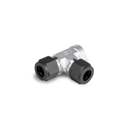 S-LOK Single Ferrule Tube Fitting, Female Run Tee, Tube O.D 1/8in x 1/8in Female NPT x Tube O.D 1/8in